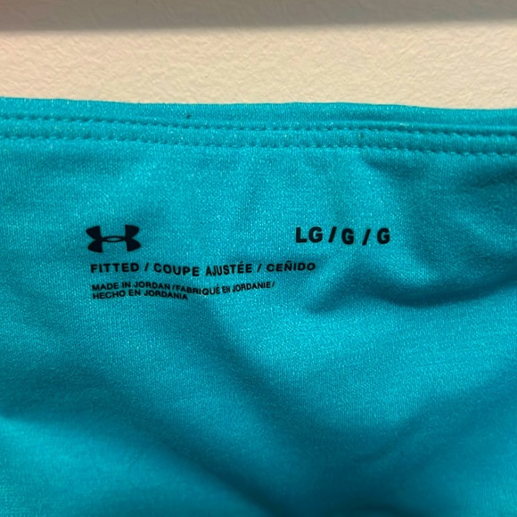 Athleisure UnderArmor Meridian Teal ankle leggings - Picture 2 of 2